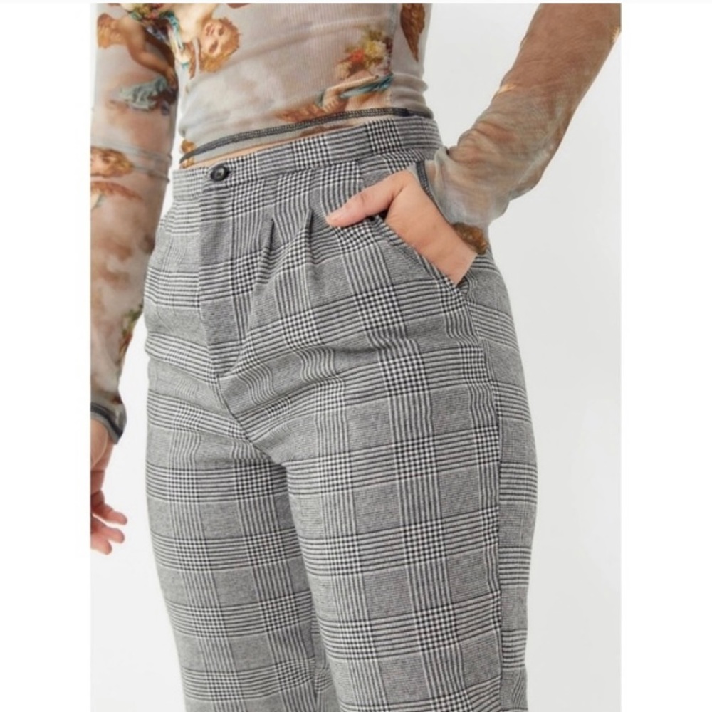 URBAN RENEWAL Urban Outfitters Women’s Houndstooth Plaid Trousers Pants XS
